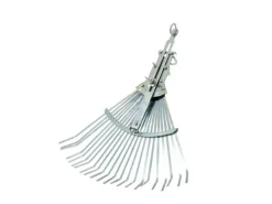 Laubbesen aus Verzinktem Metall 22 Zinken Verstellbar 27 bis 50 cm*Galaflor New