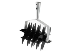 Galaflor Bodenbearbeitung|Rollkultivator aus Stahl mit 18 Messerklingen 16 cm