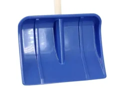 Schneeschaufel für Kinder in Blau mit Holzstiel*Galaflor