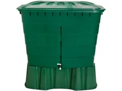 Garantia Regenwasser-Nutzung|Regentonne Eckig 520 l mit Deckel & Hahn