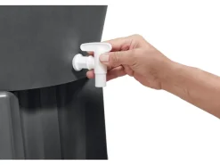 Regentonne Ibiza 300 l Eckig Graphite Grey inkl. Deckel und Hahn*Garantia Outlet