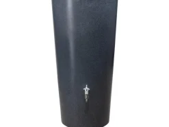 Garantia Regenwasser-Nutzung|Regenwasser-Behälter Stone 2in1 inkl. Pflanzschale 210 l Lava