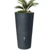 Regenwasser-Behälter Natura 2in1 inkl. Pflanzschale 210 l Graphite Grey*Garantia Outlet