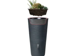 Regenwasser-Behälter Natura 2in1 inkl. Pflanzschale 210 l Graphite Grey*Garantia Outlet