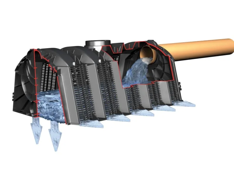 Garantia Regenwasser-Nutzung|Versickerungsanlage Tunnel-Set 600 l LKW-befahrbar