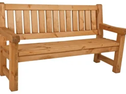 Garden Pleasure Gartenbänke|Bank Allgäu 3-Sitzer Braun FSC®