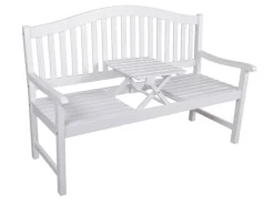 Bank Singapur 62 cm x 104 cm x 150 cm Weiß FSC®*Garden Pleasure Best