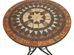 Garden Pleasure Balkonmöbel|Gartenmöbel-Sets|Bistro-Set Pular 3-teilg Schwarz-Braun