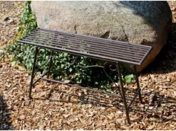 Garden Pleasure Gartenbänke|Blumenbank Lorin 27 cm x 45 cm x 83 cm Schwarz-Braun