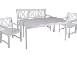 Gartenmöbel-Set Malmö 4-teilig Weiß FSC®*Garden Pleasure Sale