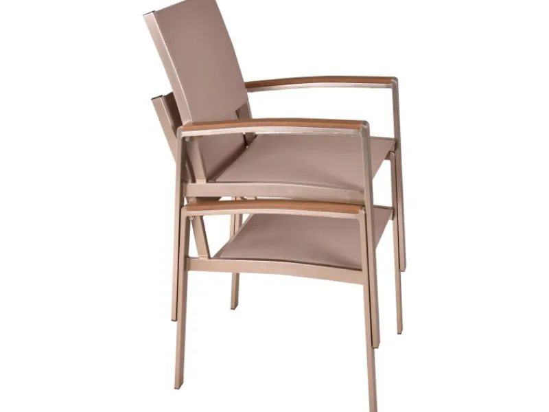 Gartenmöbel-Set Florence 7-teilig Champagner*Garden Pleasure Hot