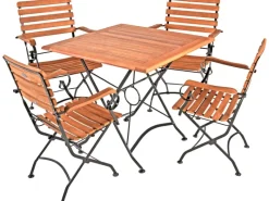 Gartenmöbel-Set Wien 5-teilig 89 cm x 180 cm x 180 cm Teak FSC®*Garden Pleasure
