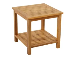 Garden Pleasure Gartentische|Gartentisch Iowa Quadratisch Braun 45 cm x 45 cm