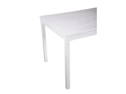 Garden Pleasure Gartentische|Gartentisch MALMÖ Rechteckig Weiß 80 cm x 165 cm