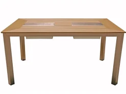 Garden Pleasure Gartentische|Gartentisch FLORENCE Rechteckig Grau 90 cm x 150 cm