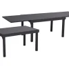 Gartentisch Elena ausziehbar Anthrazit 130 cm x 65 cm*Garden Pleasure Online