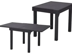 Gartentisch Elena ausziehbar Anthrazit 130 cm x 65 cm*Garden Pleasure Online