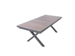 Garden Pleasure Gartentische|Gartentisch ausziehbar Braun-Grau 100 cm x 200 cm