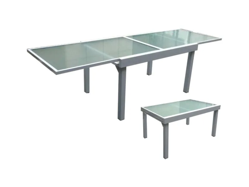 Gartentisch Lola Rechteckig ausziehbar Grau 90 cm x 270 cm*Garden Pleasure