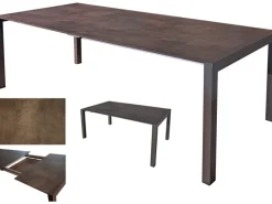 Garden Pleasure Gartentische|Gartentisch SOPHIA Rechteckig ausziehbar Grau 92 cm x 267 cm