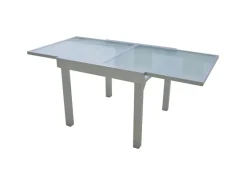 Gartentisch Lola Quadratisch ausziehbar Grau 90 cm x 180 cm*Garden Pleasure New