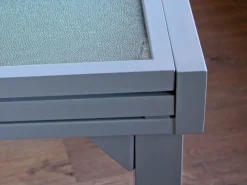 Gartentisch Lola Quadratisch ausziehbar Grau 90 cm x 180 cm*Garden Pleasure New