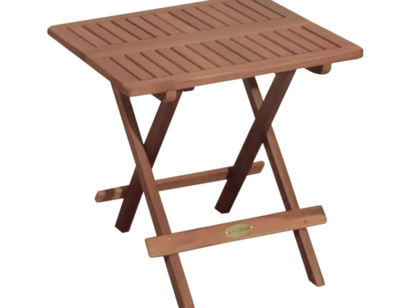 Garden Pleasure Gartentische|Klapptisch Los Angeles Quadratisch Natur 50 cm x 50 cm