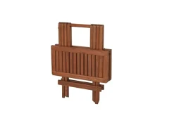 Garden Pleasure Gartentische|Klapptisch Los Angeles Quadratisch Natur 50 cm x 50 cm