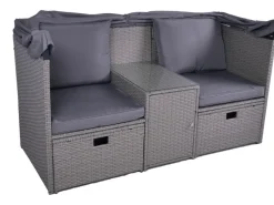 Relax-Lounge Saint-Tropez 75 cm x 170 cm x 170 cm Anthrazit*Garden Pleasure Clearance