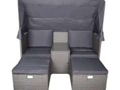 Relax-Lounge Saint-Tropez 75 cm x 170 cm x 170 cm Anthrazit*Garden Pleasure Clearance