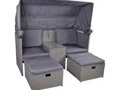 Relax-Lounge Saint-Tropez 75 cm x 170 cm x 170 cm Anthrazit*Garden Pleasure Clearance