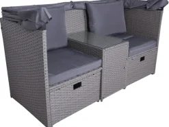 Relax-Lounge Saint-Tropez 75 cm x 170 cm x 170 cm Anthrazit*Garden Pleasure Clearance