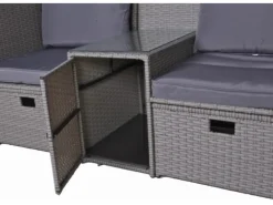 Relax-Lounge Saint-Tropez 75 cm x 170 cm x 170 cm Anthrazit*Garden Pleasure Clearance