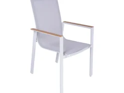 Garden Pleasure Gartenstühle|Stapelstuhl Venice 2er-Set Hellgrau