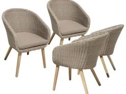 Stuhl Visalia 4er-Set Grau FSC®*Garden Pleasure Best