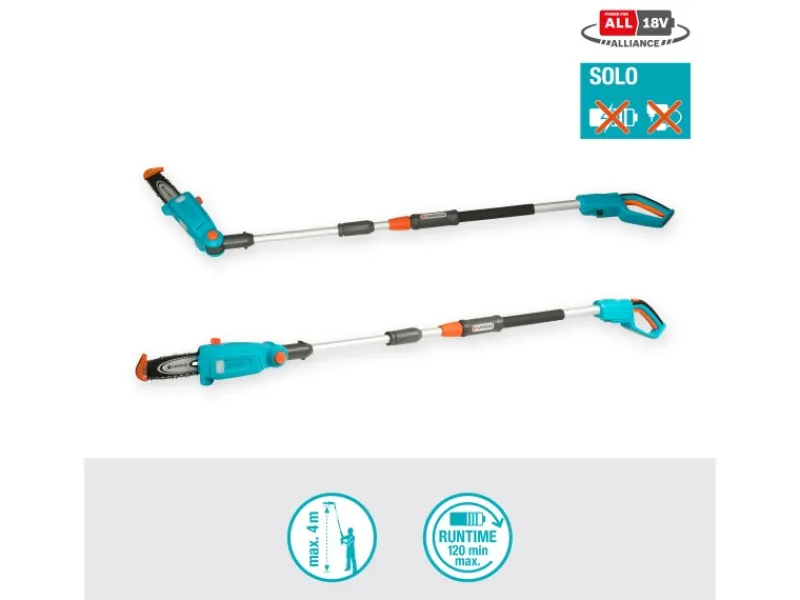 Gardena Kettensägen|Gartenscheren|Akku-Teleskop-Hochentaster TCS 20/18 V P4A solo