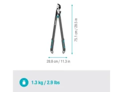 Gardena Gartenscheren|Baumscheren|Astschere EnergyCut Pro L Amboss-Schneidprinzip