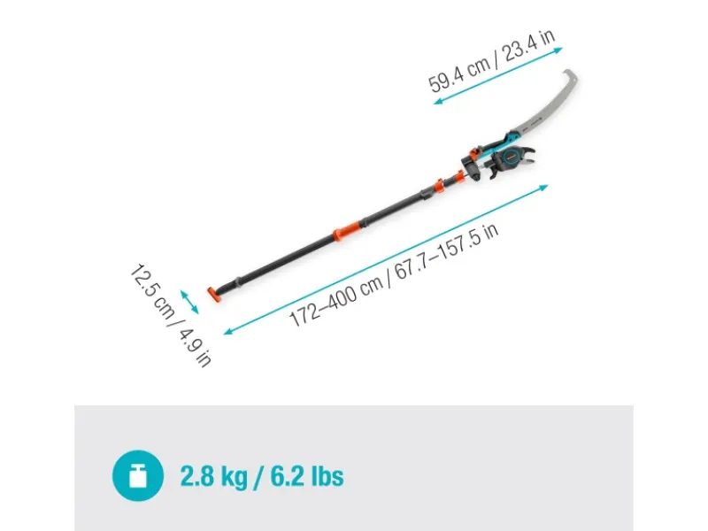 Gardena Heckenscheren|Baumscheren|Baum- und Strauchschneider-Set StarCut Pro L mit Säge und Adapter
