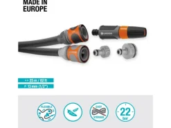 Liano™ Life 25 m Set mit Gartenschlauch, Spritze und mehr 13 mm (1/2")*Gardena Outlet