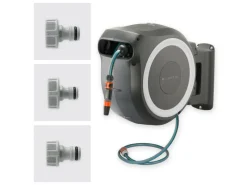 Wand-Schlauchbox Roll Up M/L Weiß mit 25 m Gartenschlauch*Gardena Online