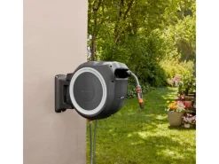 Wand-Schlauchbox Roll Up M/L Weiß mit 25 m Gartenschlauch*Gardena Online