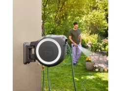 Wand-Schlauchbox Roll Up M/L Weiß mit 25 m Gartenschlauch*Gardena Online