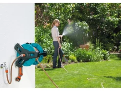 Gardena Gartenschlauchwagen|Wand-Schlauchtrommel Classic 50 Set 20 m
