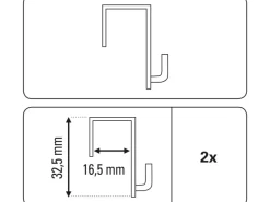 Gardinia Rechen|Dekohaken Transparent
