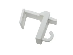 Gardinia Rechen|Klemmträger mit Haken Weiß