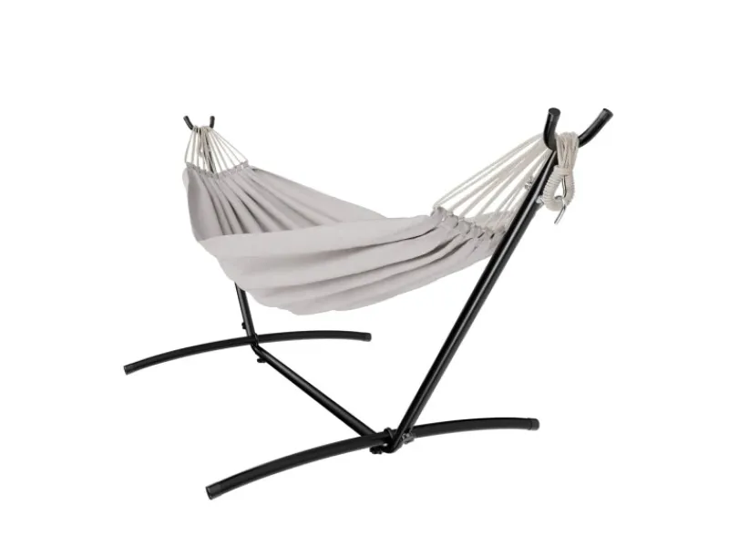 Garmio Sonnenliegen|Hängematte Venedig Beige Gestell 200Kg Tragetasche Wetterfest