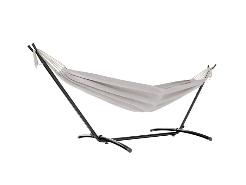 Garmio Sonnenliegen|Hängematte Venedig Beige Gestell 200Kg Tragetasche Wetterfest