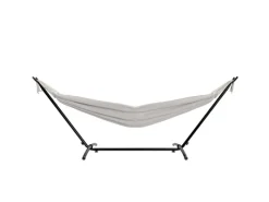 Garmio Sonnenliegen|Hängematte Venedig Beige Gestell 200Kg Tragetasche Wetterfest