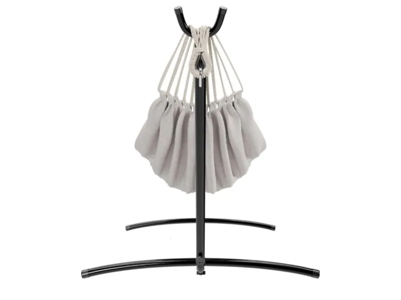 Garmio Sonnenliegen|Hängematte Venedig Beige Gestell 200Kg Tragetasche Wetterfest