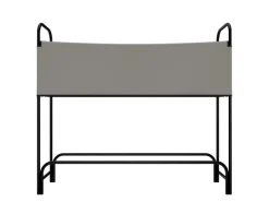 Kaminholzregal Metall Holzunterstand Abdeckung Stapelhilfe 130x30x117cm*Garmio Best